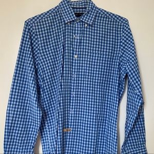 Mens check button down shirt